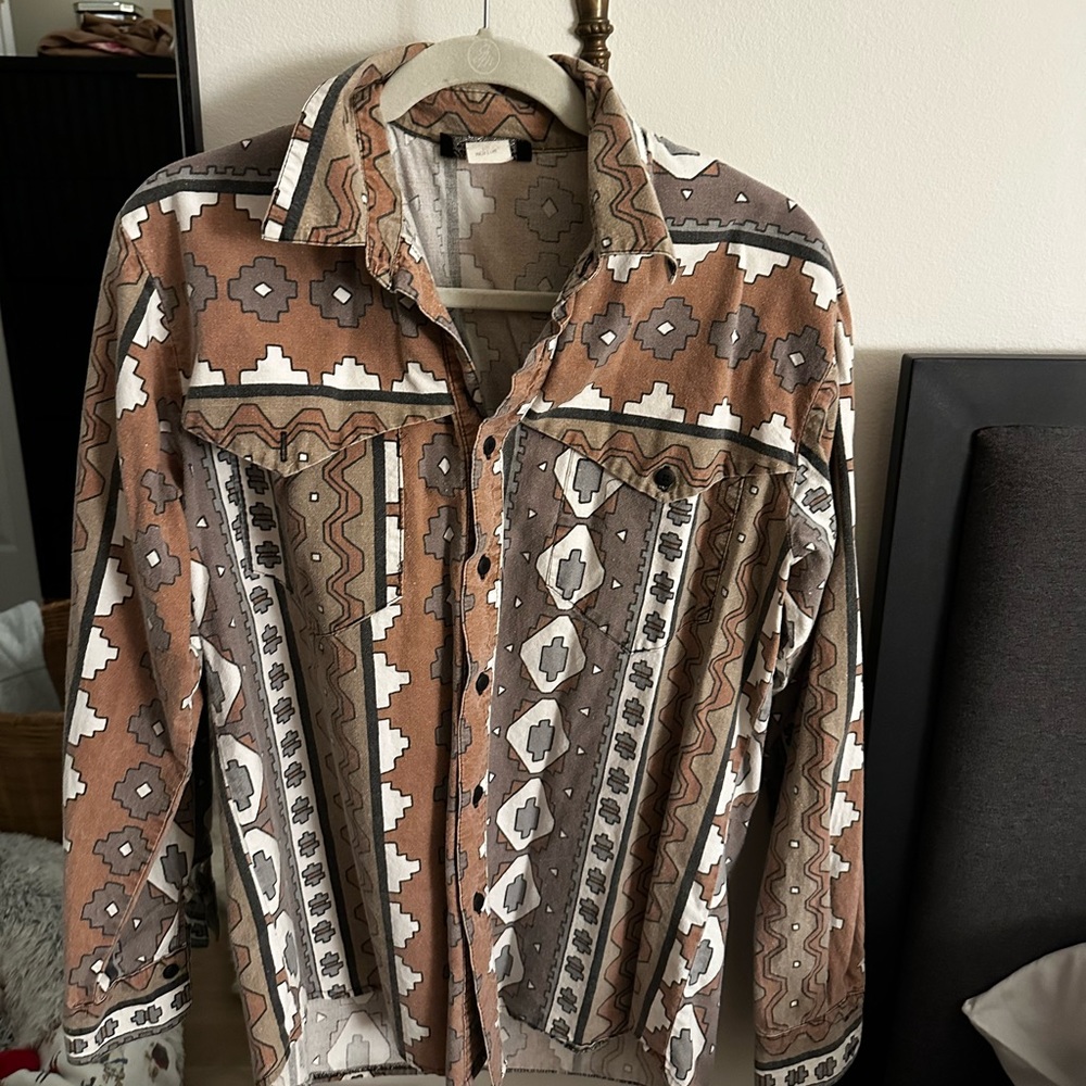 Vintage western print shirt